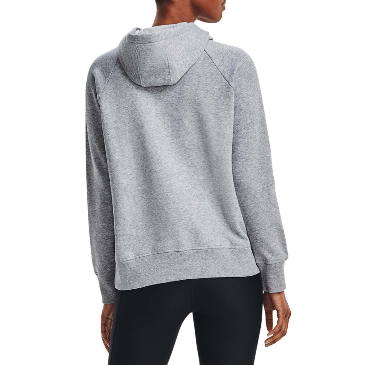 Grey - Lifestyle - Under Armour Womens-Ladies Rival HB Fleece Hoodie