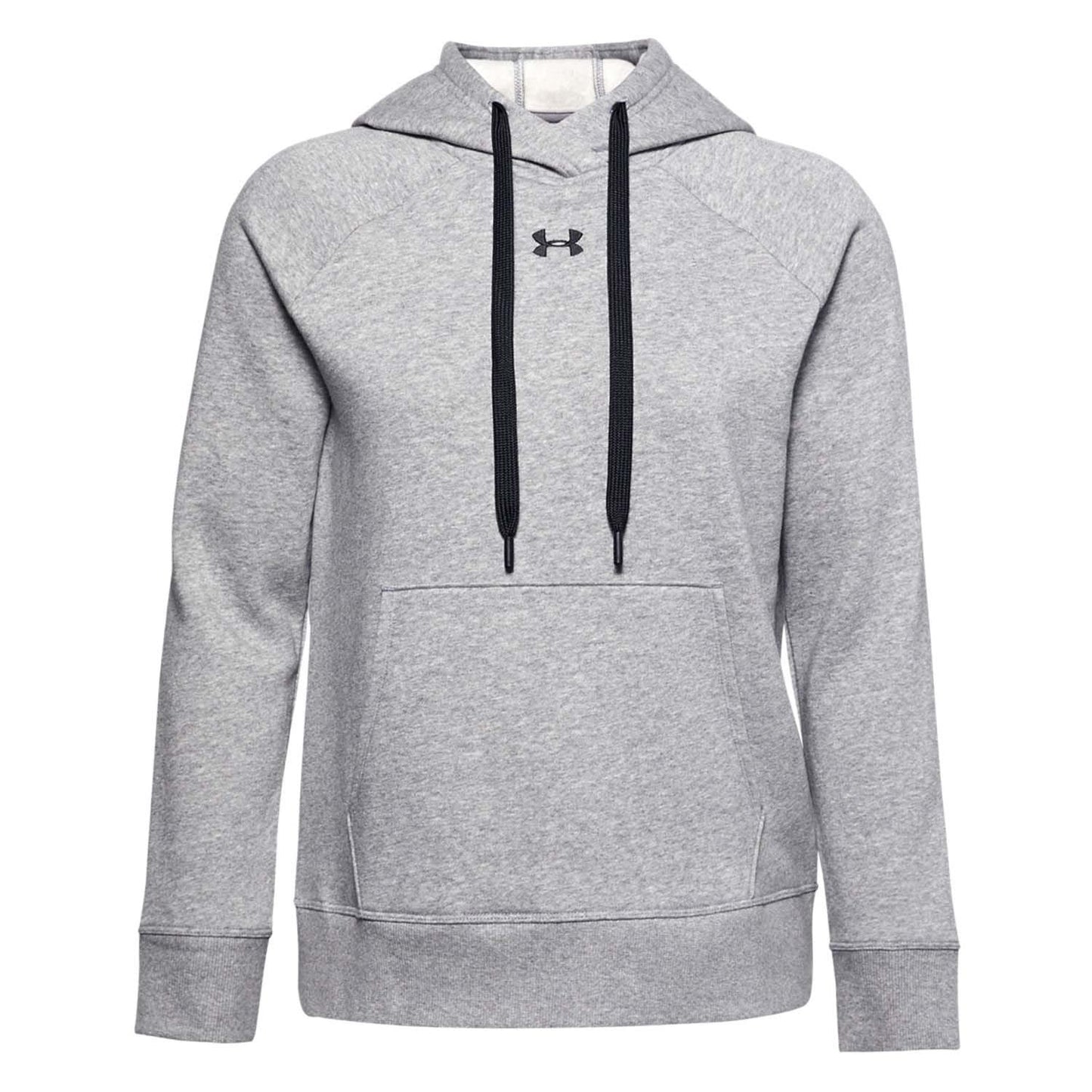 Grey - Front - Under Armour Womens-Ladies Rival HB Fleece Hoodie