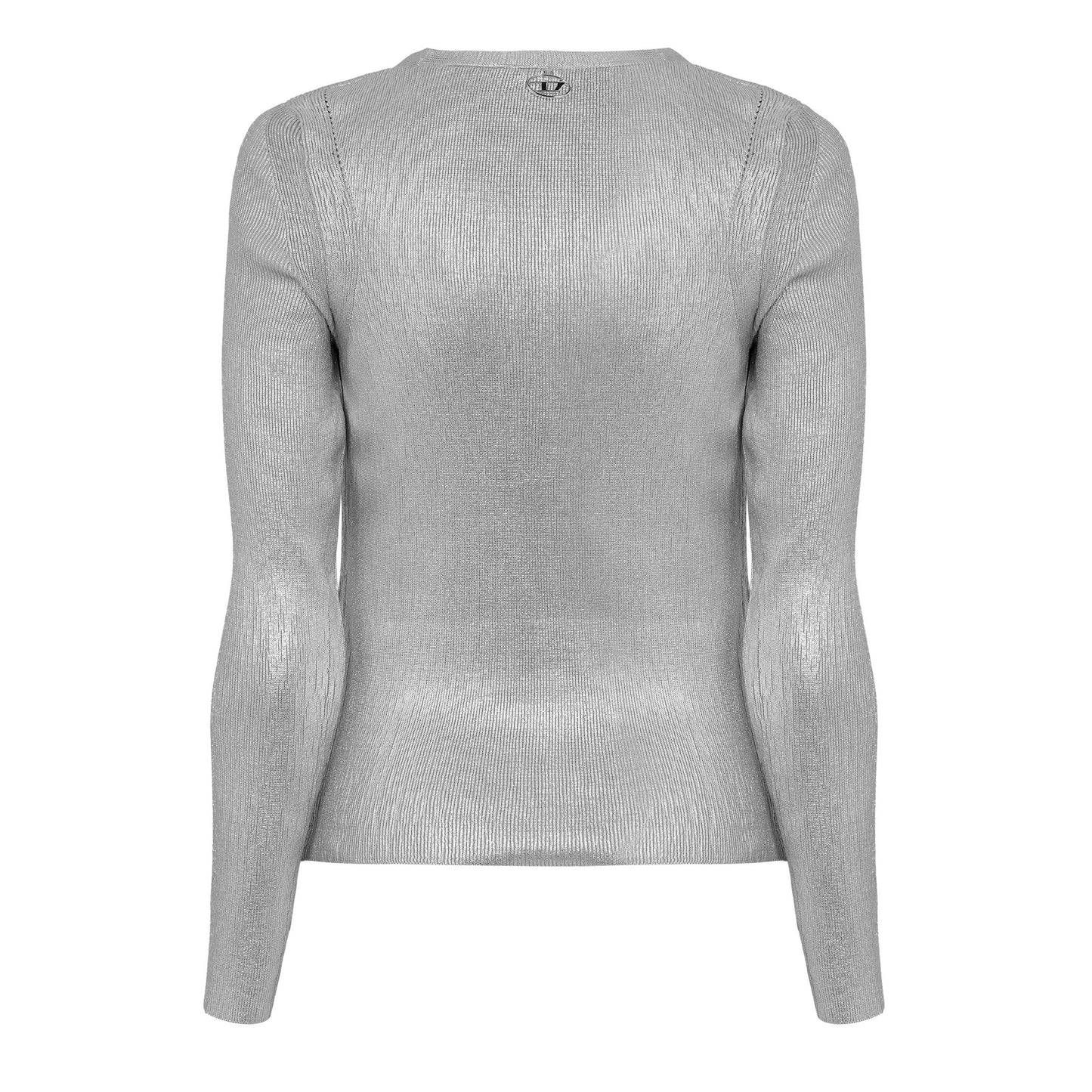 Grey - Back - Diesel Womens-Ladies Isotta V Neck Regular Cardigan