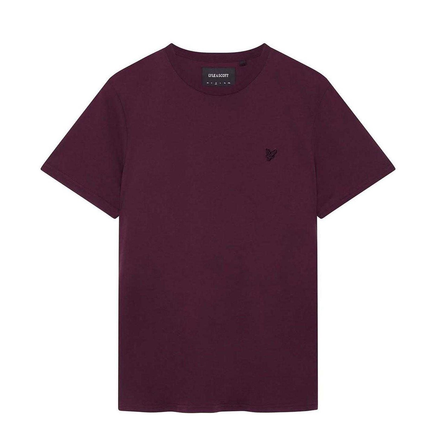 Red - Front - Lyle & Scott Mens Tonal Eagle Crew Neck T-Shirt