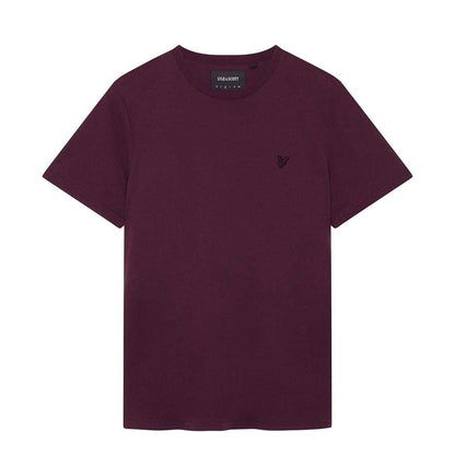 Red - Front - Lyle & Scott Mens Tonal Eagle Crew Neck T-Shirt