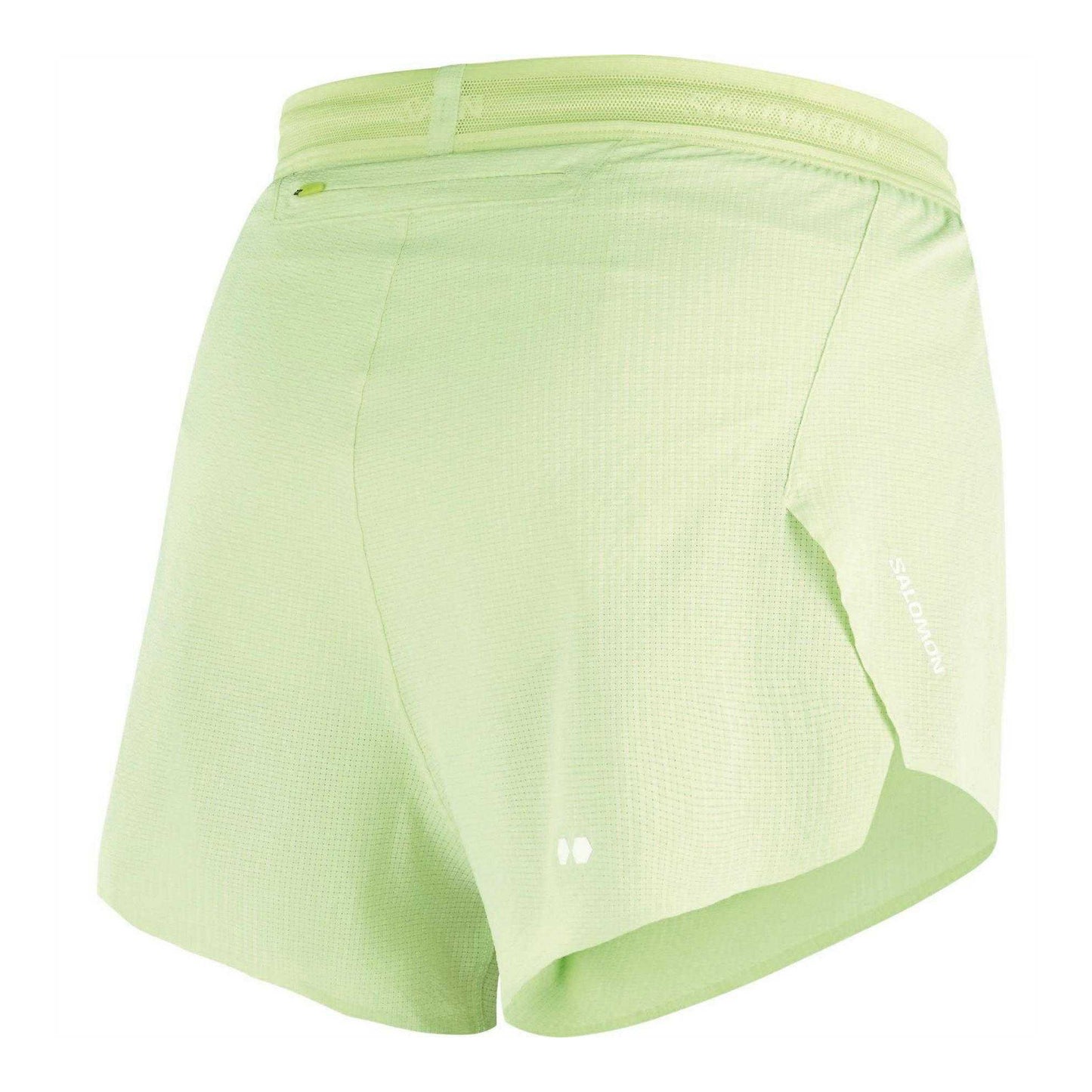Lime - Back - Salomon Womens-Ladies Sense Aero 3 Casual Shorts