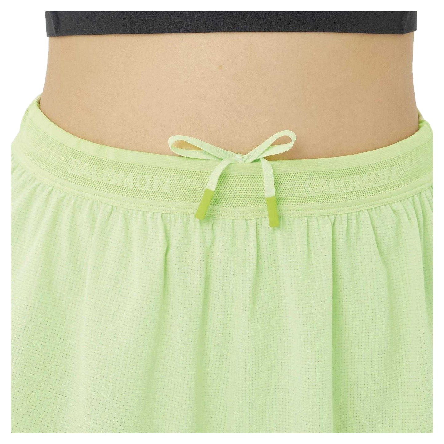 Lime - Side - Salomon Womens-Ladies Sense Aero 3 Casual Shorts