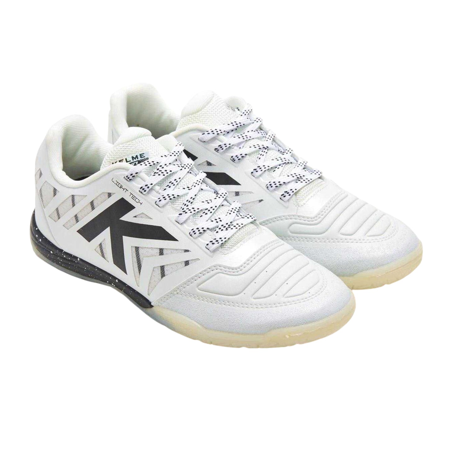 White-Black - Back - Kelme Mens All In Black Flat Trainers