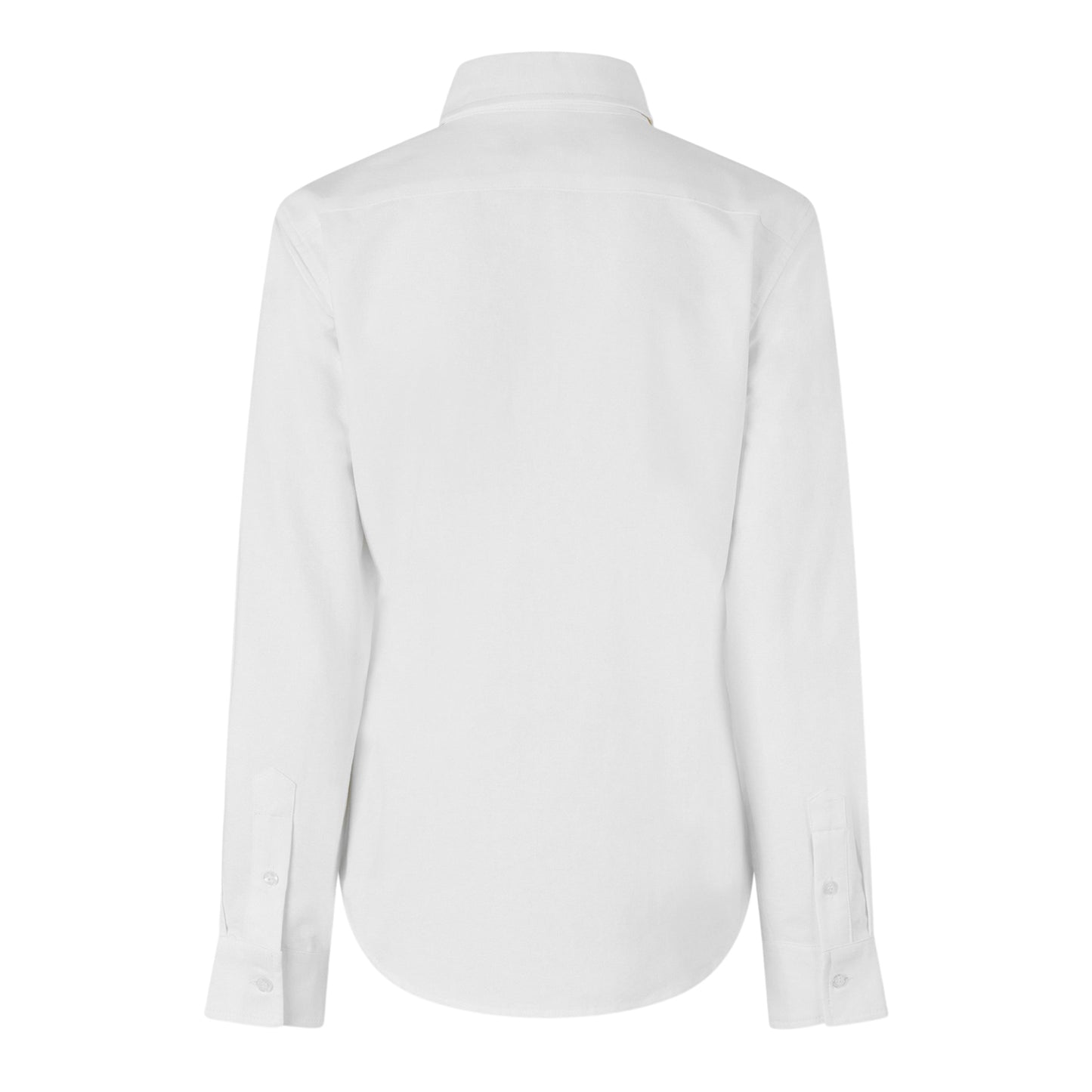 Bright White - Back - Jack Wills Womens-Ladies Classic Twill Long-Sleeved Shirt