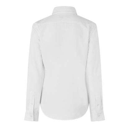 Bright White - Back - Jack Wills Womens-Ladies Classic Twill Long-Sleeved Shirt