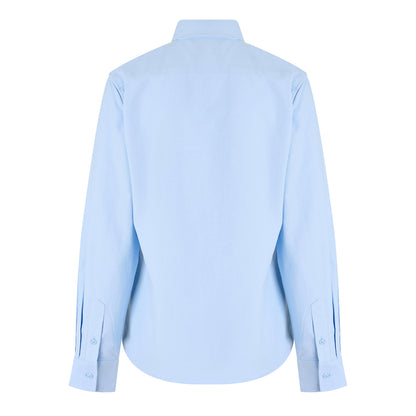 Brunnera Blue - Back - Jack Wills Womens-Ladies Classic Twill Long-Sleeved Shirt