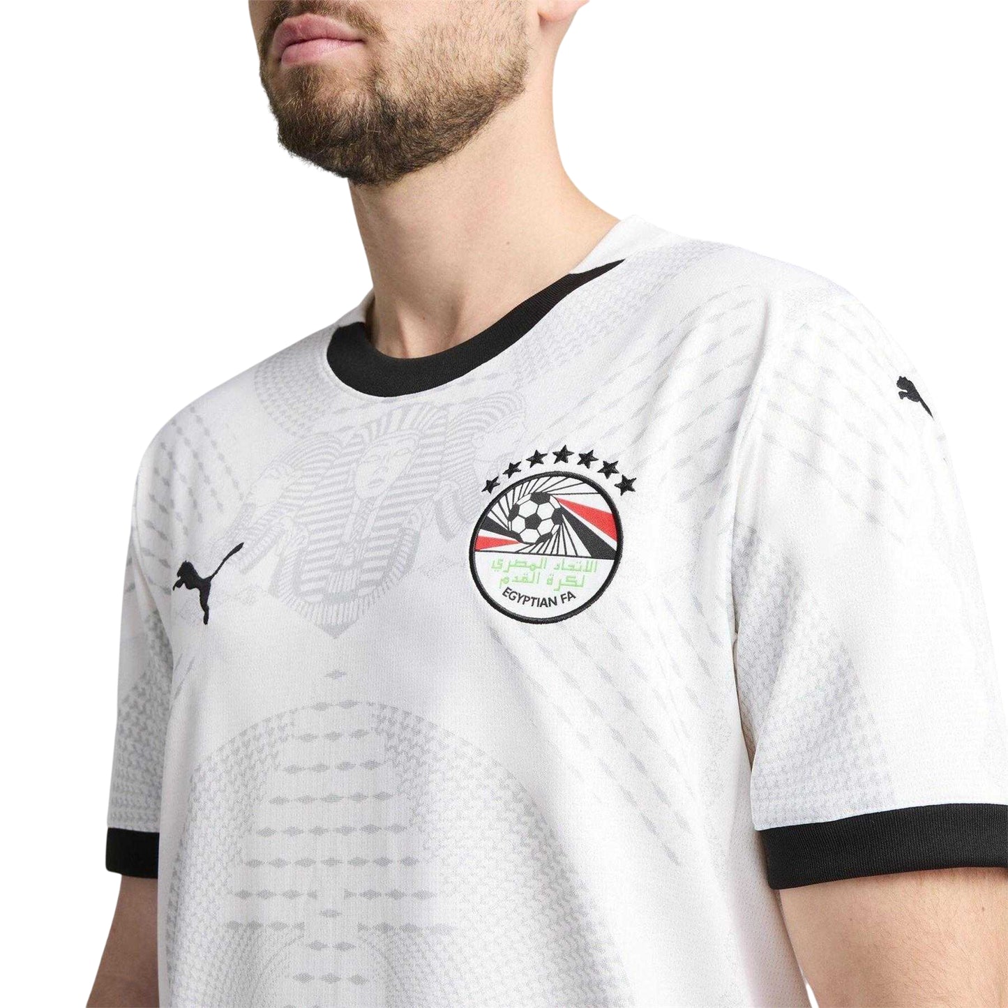 White - Side - Egypt Mens 2025 Puma Away Shirt
