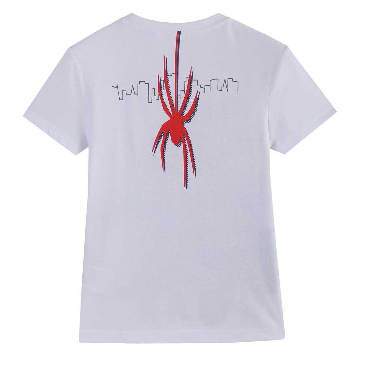White-Red - Back - Spider-Man Childrens-Kids Graphic Short-Sleeved T-Shirt