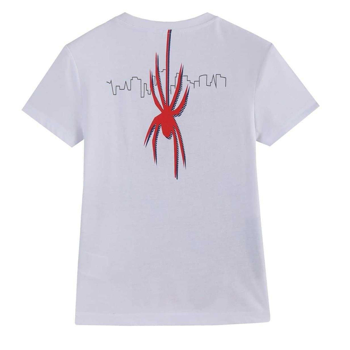 White-Red - Back - Spider-Man Childrens-Kids Graphic Short-Sleeved T-Shirt