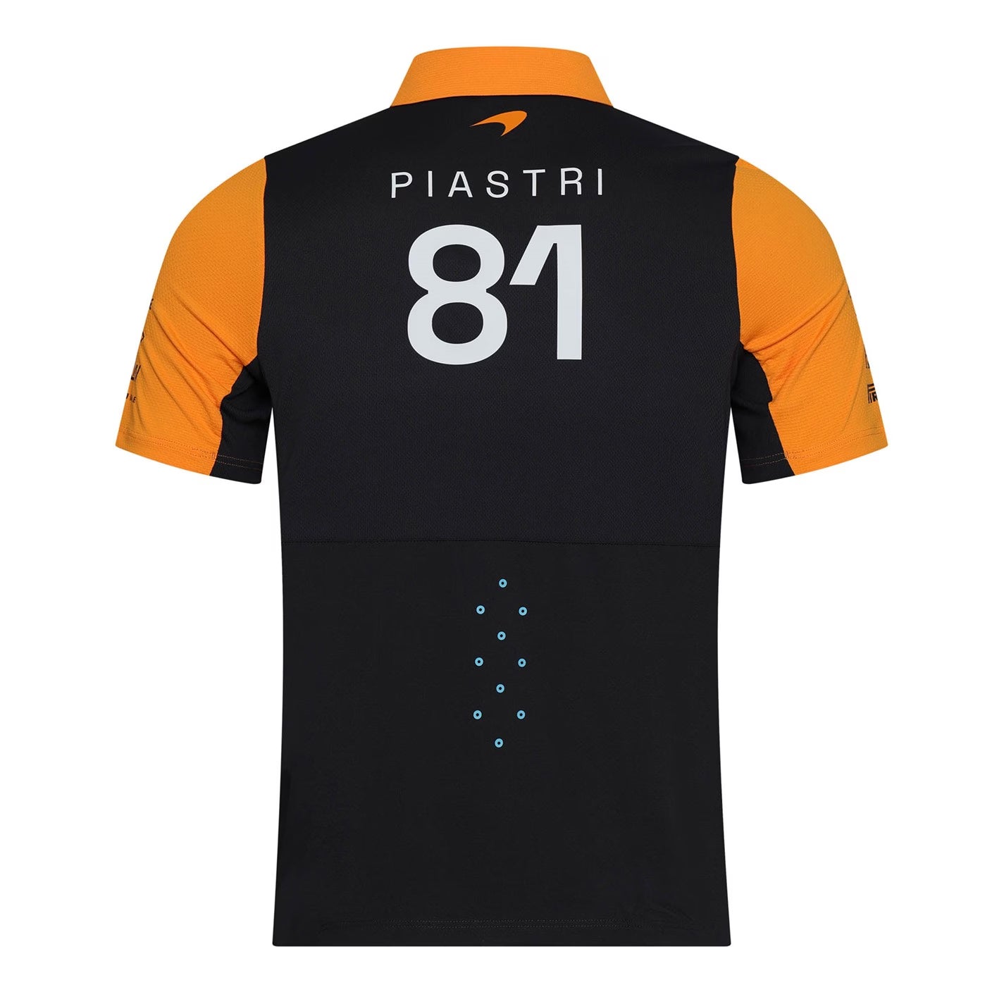 Phantom-Autumn Glory - Back - Castore Childrens-Kids Piastri McLaren F1 Regular Polo Shirt