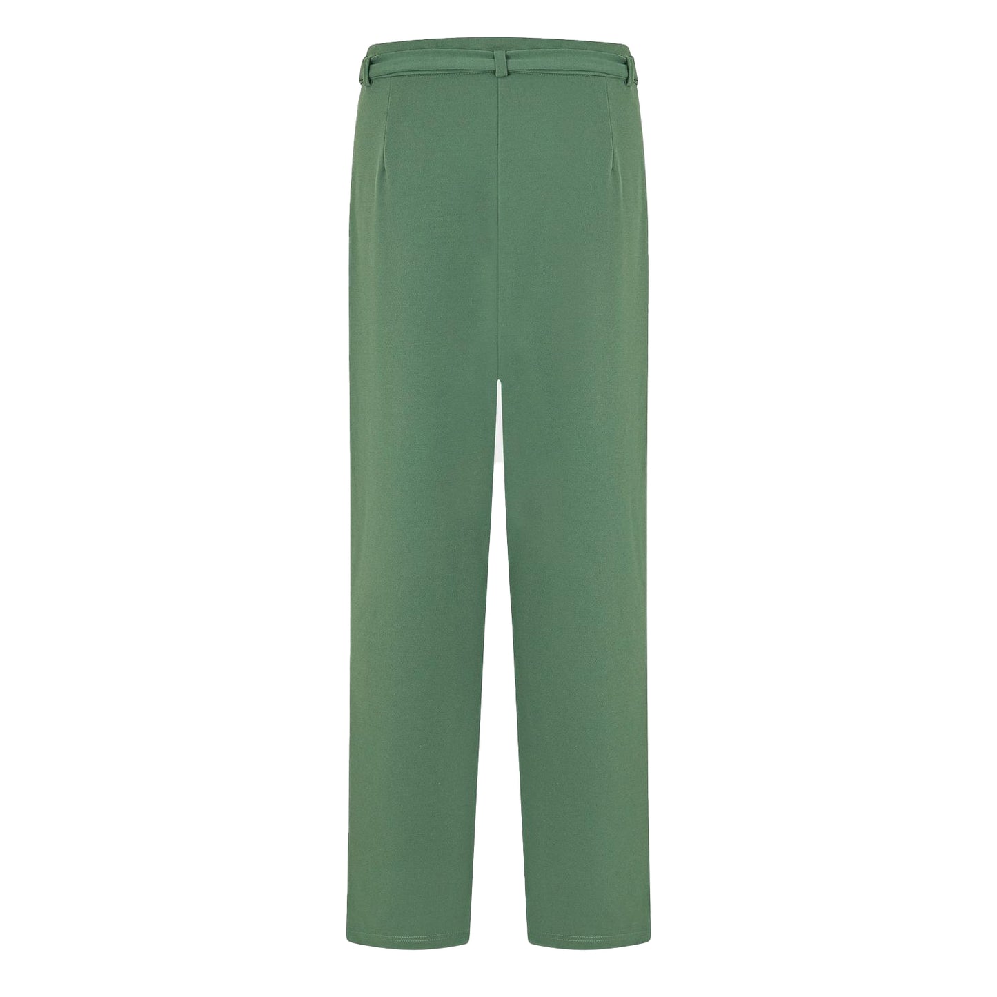 Duck Green - Back - Vila Womens-Ladies Viclva Plain Tie Belt Straight Trousers