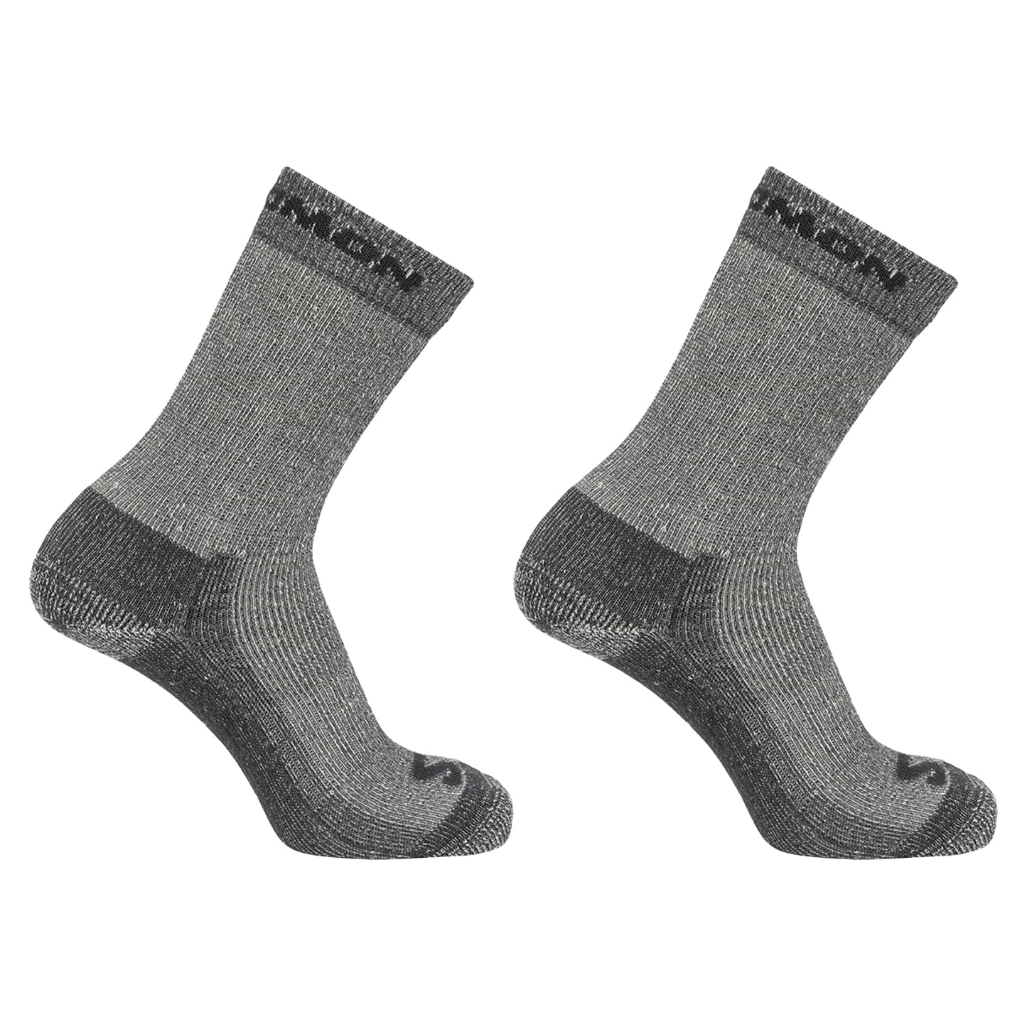Grey - Front - Salomon Unisex Adult Merino Wool Crew Socks (Pack of 2)