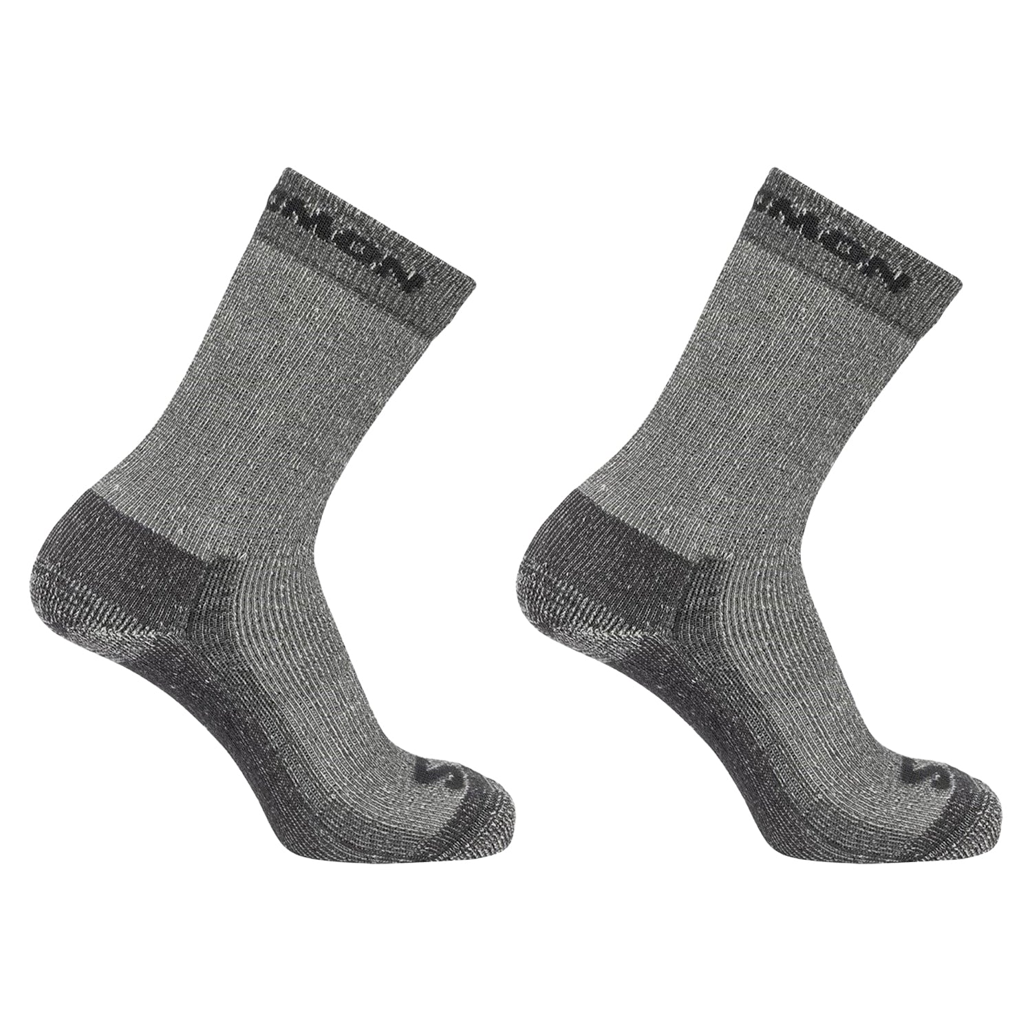 Grey - Front - Salomon Unisex Adult Merino Wool Crew Socks (Pack of 2)