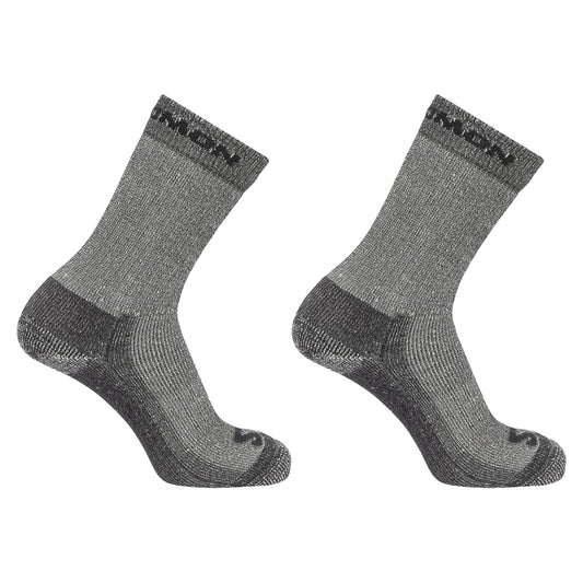 Grey - Front - Salomon Unisex Adult Merino Wool Crew Socks (Pack of 2)