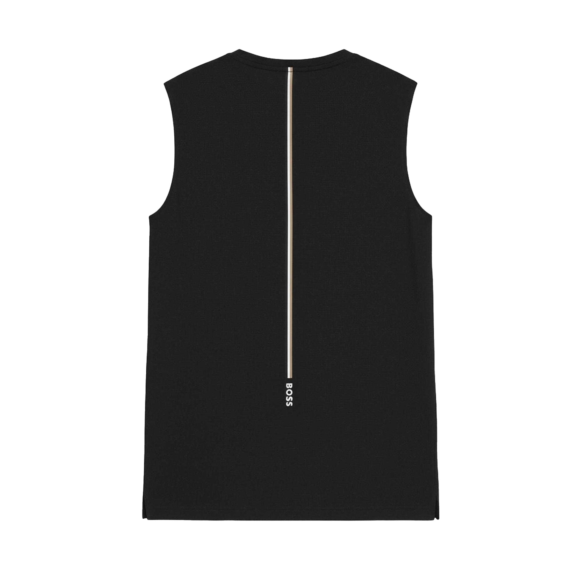 Black - Back - Boss Mens Active Quick Dry Tank Top