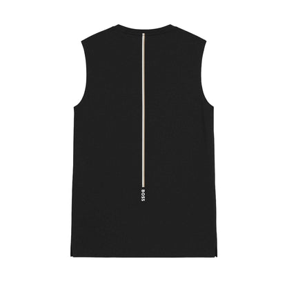Black - Back - Boss Mens Active Quick Dry Tank Top