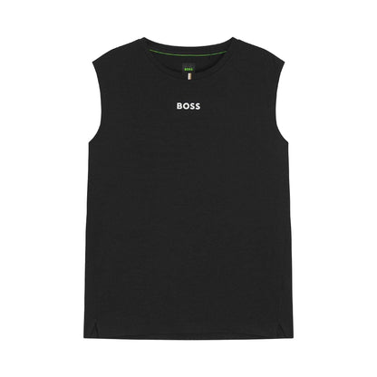 Black - Front - Boss Mens Active Quick Dry Tank Top