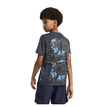 Cool Grey - Back - Puma Childrens-Kids Prematch 24-25 Manchester City FC Football Shirt