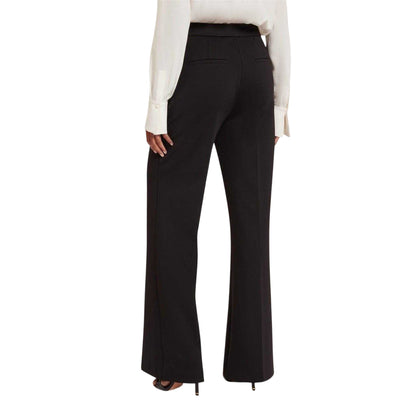 Black - Back - Ted Baker Womens-Ladies Flared Wide Leg Trousers