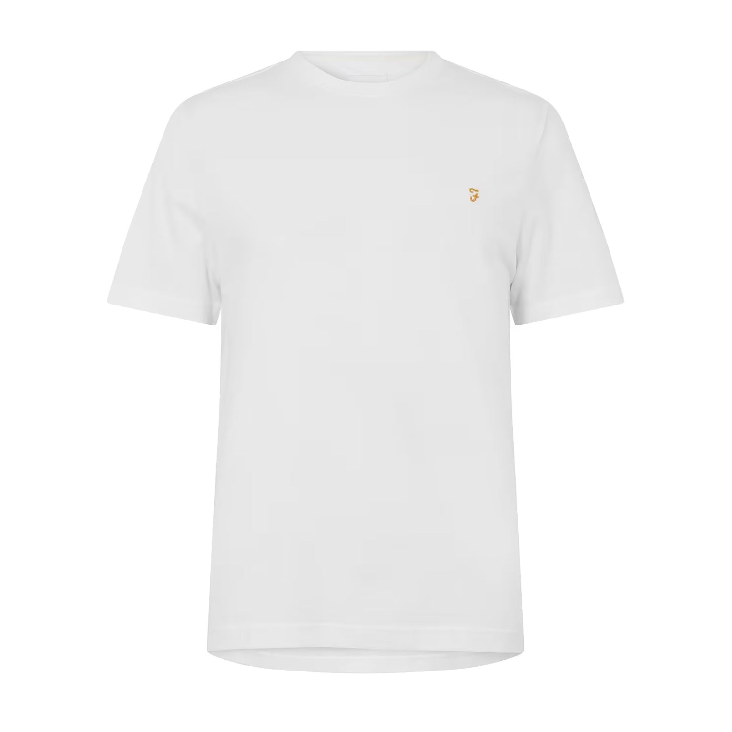 White - Front - Farah Mens Harrow Short-Sleeved T-Shirt
