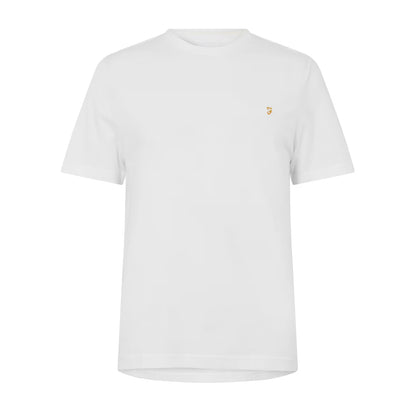 White - Front - Farah Mens Harrow Short-Sleeved T-Shirt