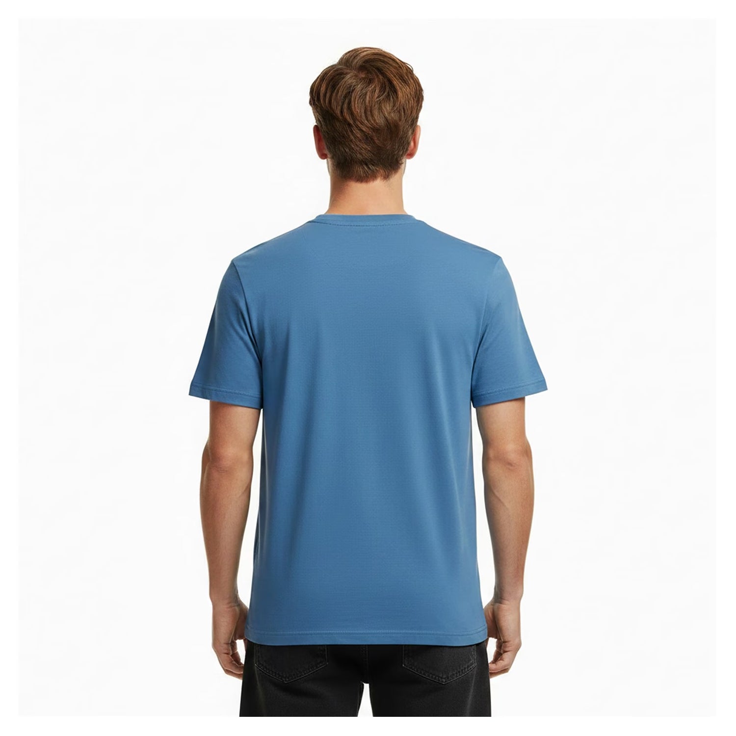 Blue - Side - Farah Mens Harrow Short-Sleeved T-Shirt