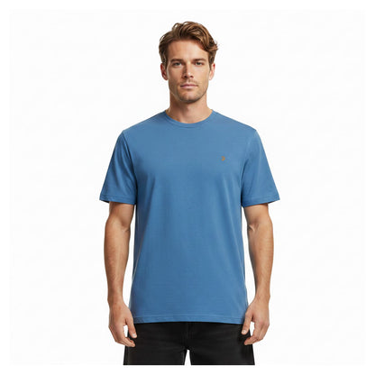 Blue - Lifestyle - Farah Mens Harrow Short-Sleeved T-Shirt