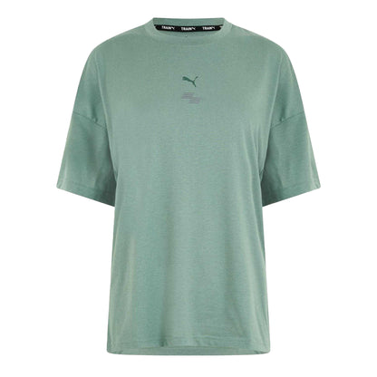 Eucalyptus - Front - Puma Womens-Ladies Hyrox Logo Performance T-Shirt