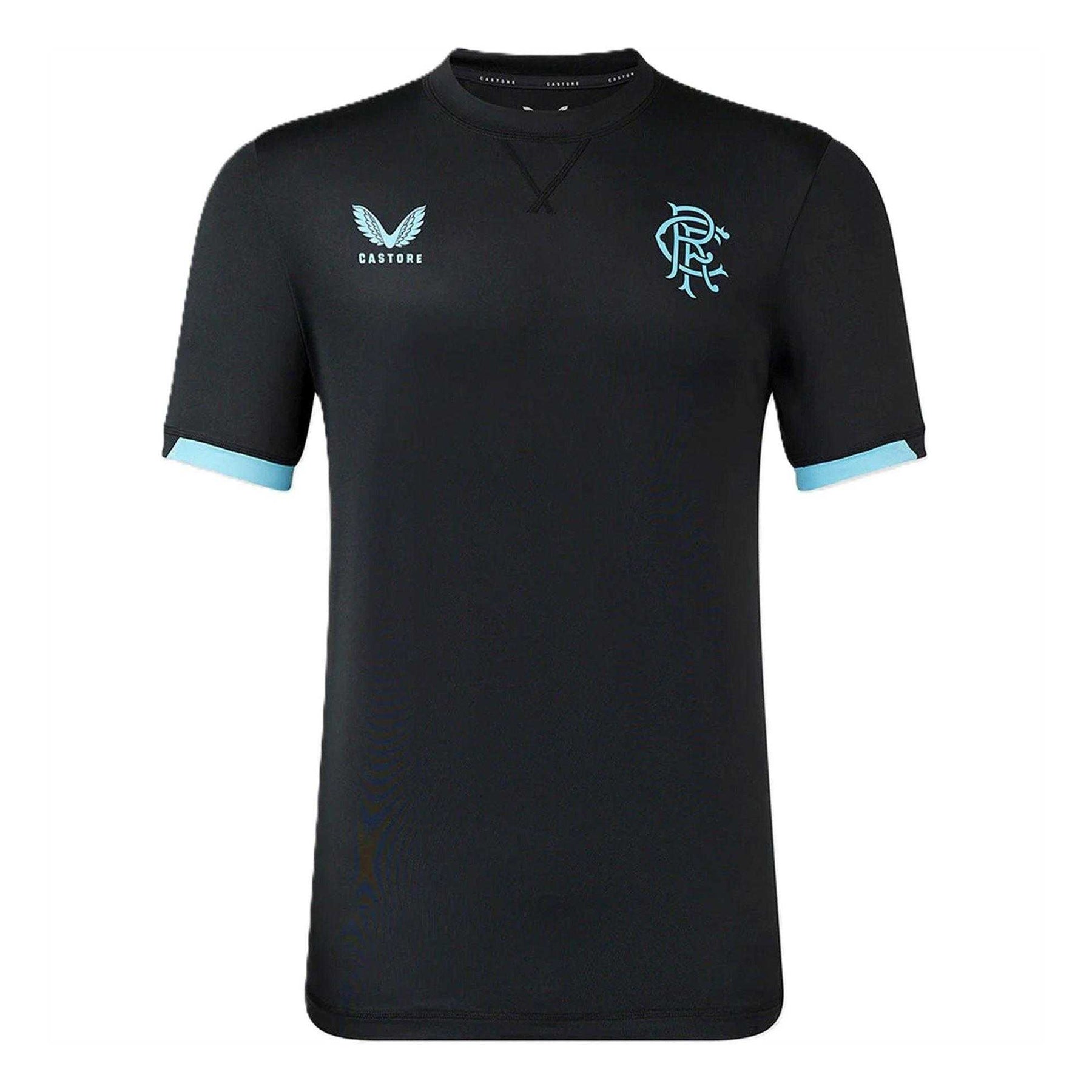 Peacoat Navy - Front - Castore Mens 2023-2024 Rangers FC Travel T-Shirt