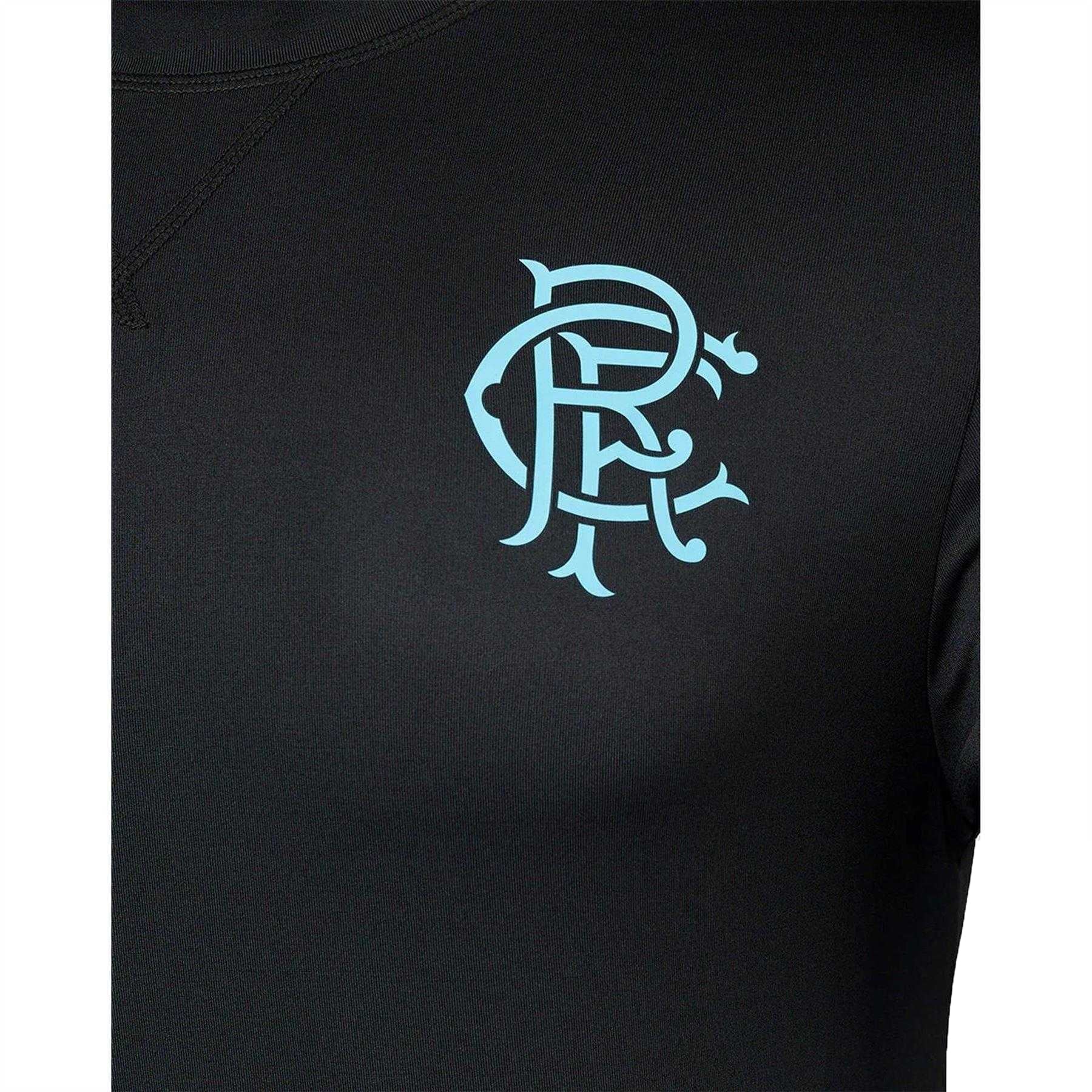 Peacoat Navy - Side - Castore Mens 2023-2024 Rangers FC Travel T-Shirt