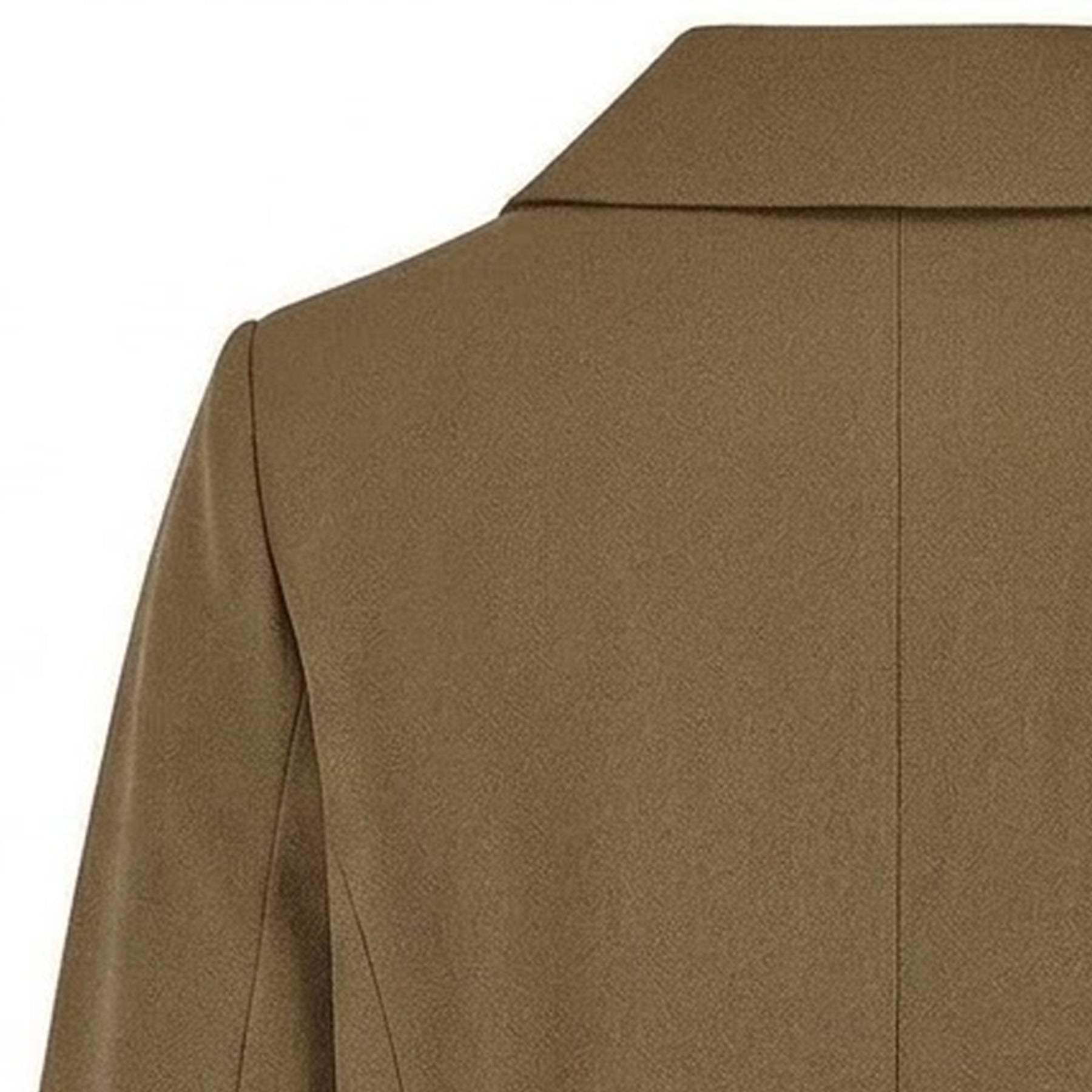 Olive - Side - Odd Muse Womens-Ladies Plain Relaxed Fit Jacket