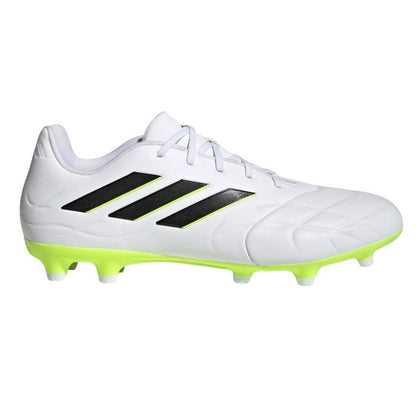 White - Pack Shot - Adidas Unisex Adult Copa Pure.3 Firm Ground Leather Football Boots