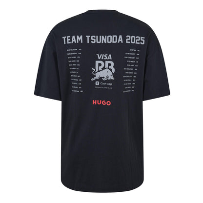 Black - Back - Hugo Mens Yuki Tsunoda Graphic Print T-Shirt