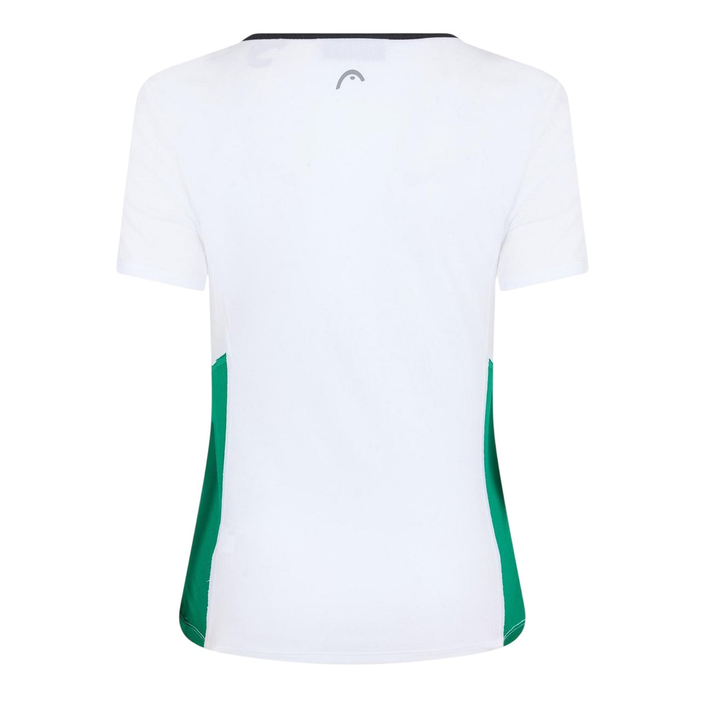 White-Green - Side - Head Womens-Ladies Technical T-Shirt