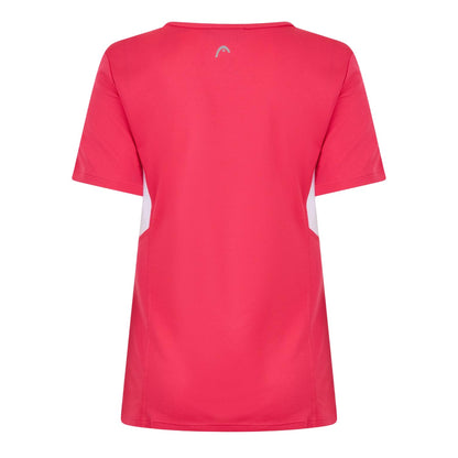 Pink - Back - Head Womens-Ladies Technical T-Shirt