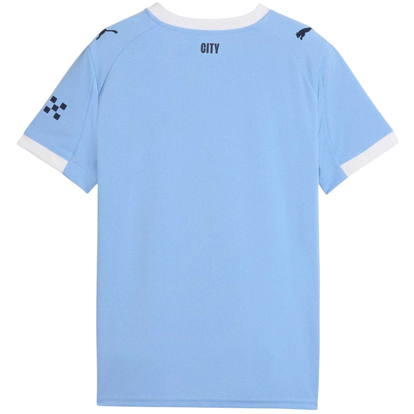 Blue - Back - Puma Childrens-Kids 2025-2026 Manchester City FC Home Shirt