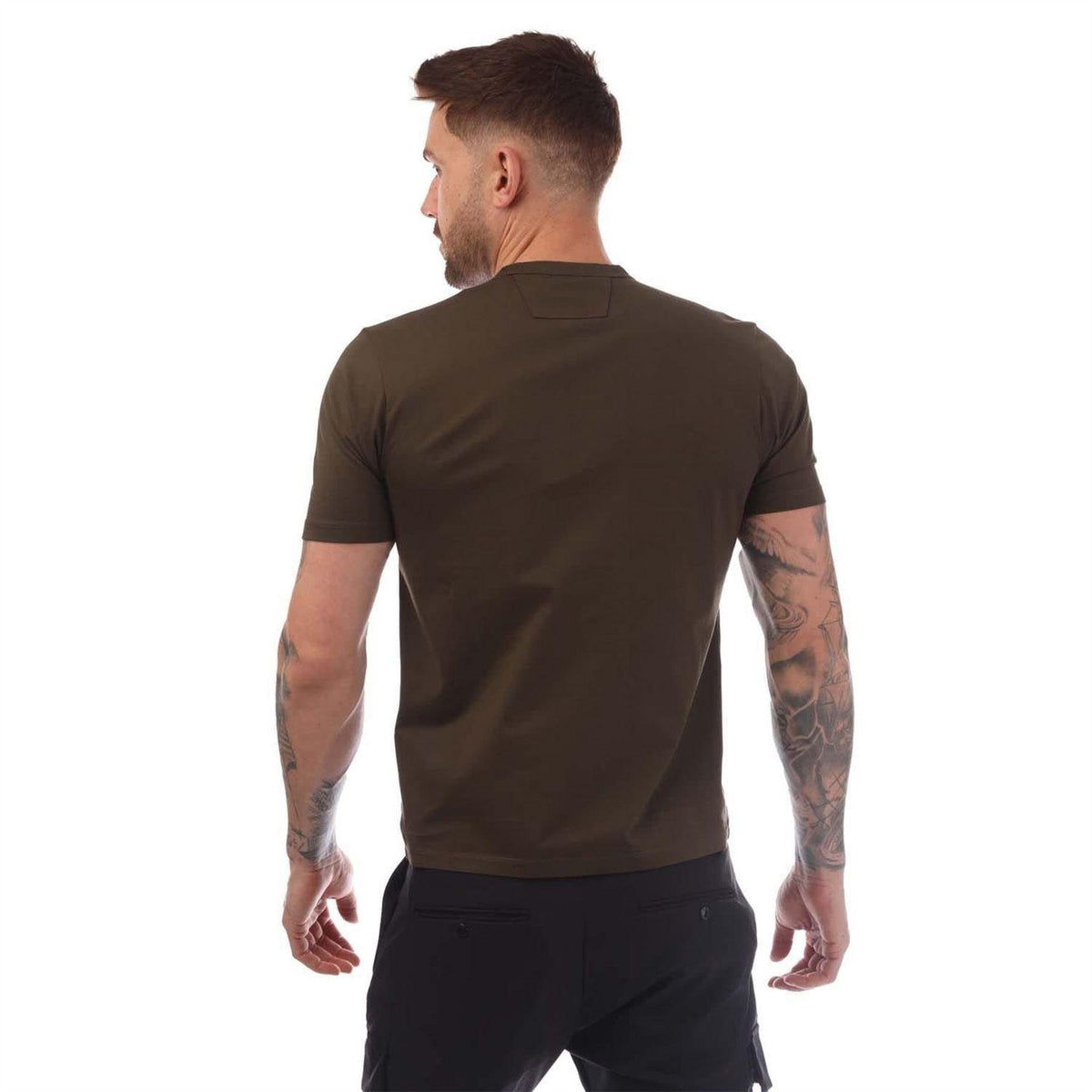 Green - Back - C.P. Company Mens Metropolis Series Logo T-Shirt