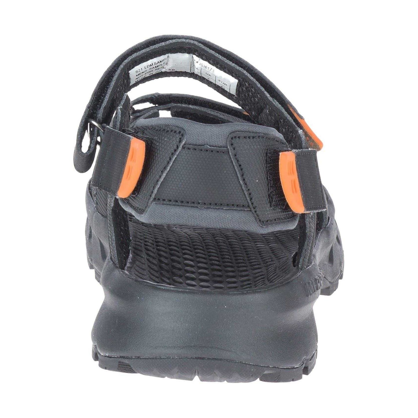 Black - Back - Merrell Mens Cedrus Contrast Sandals