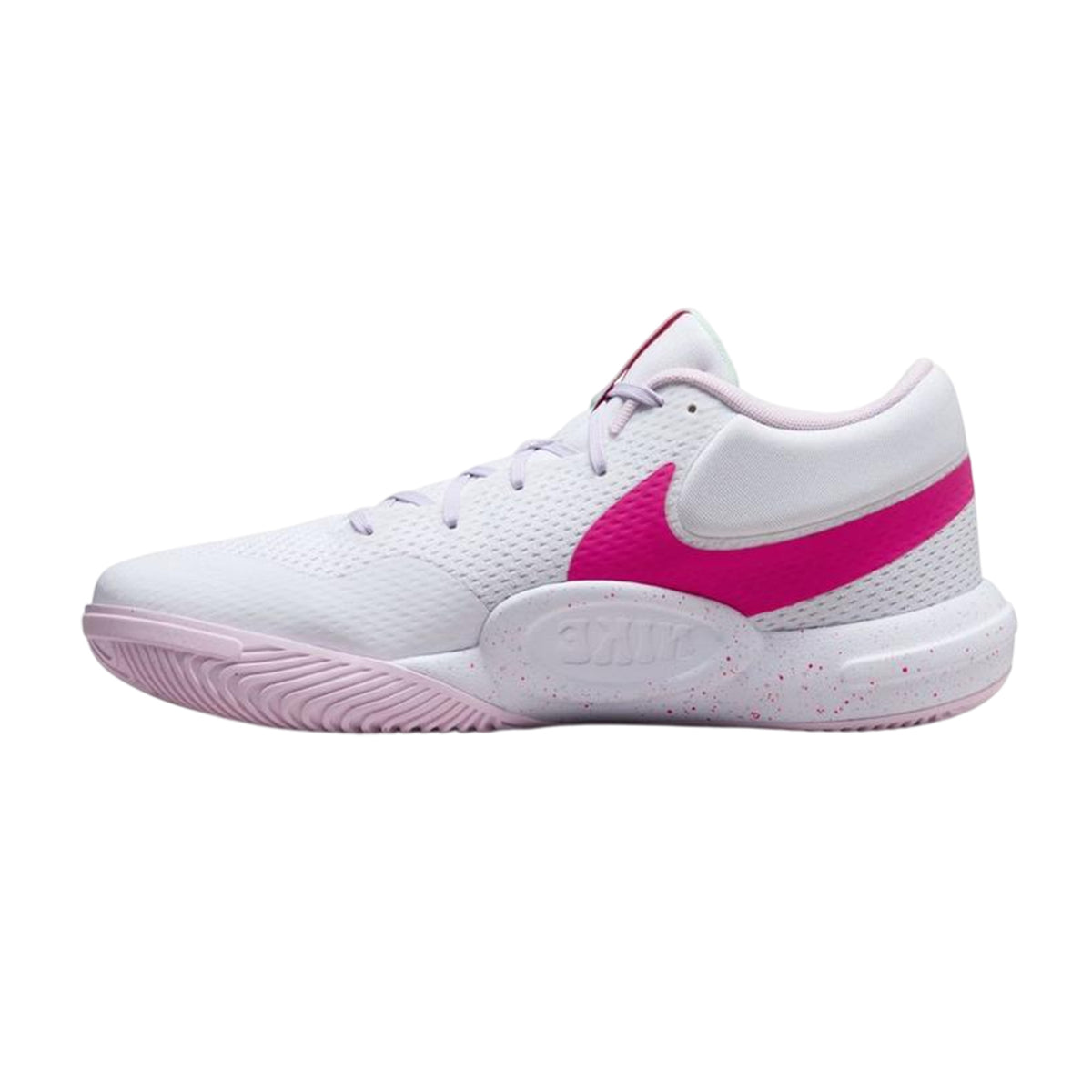 White-Pink - Side - Nike Mens Hyperquick Logo Trainers