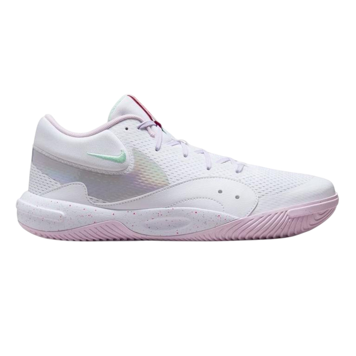 White-Pink - Front - Nike Mens Hyperquick Logo Trainers