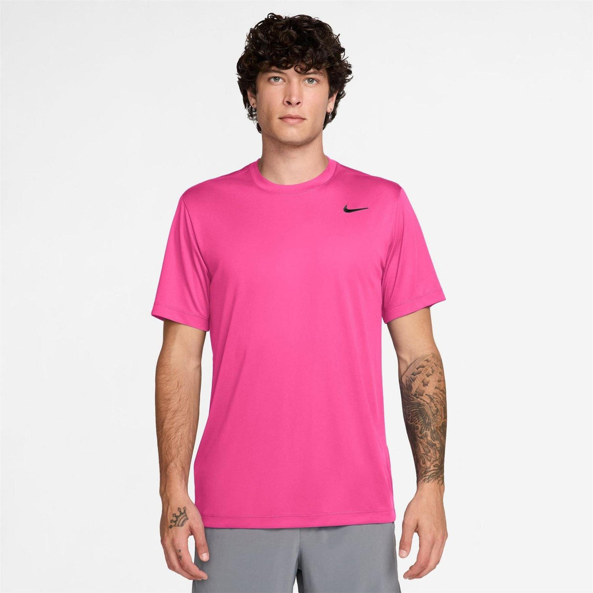 Hyper Pink - Front - Nike Mens Swoosh Flex Performance T-Shirt