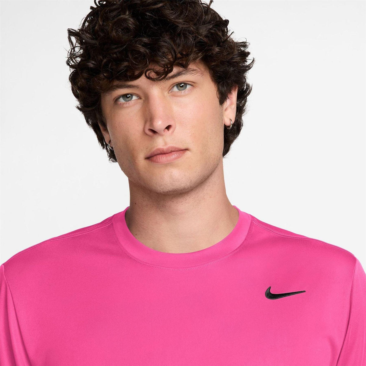 Hyper Pink - Side - Nike Mens Swoosh Flex Performance T-Shirt
