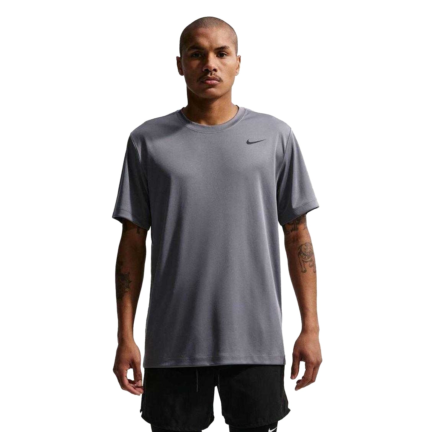 Grey - Front - Nike Mens Swoosh Flex Performance T-Shirt