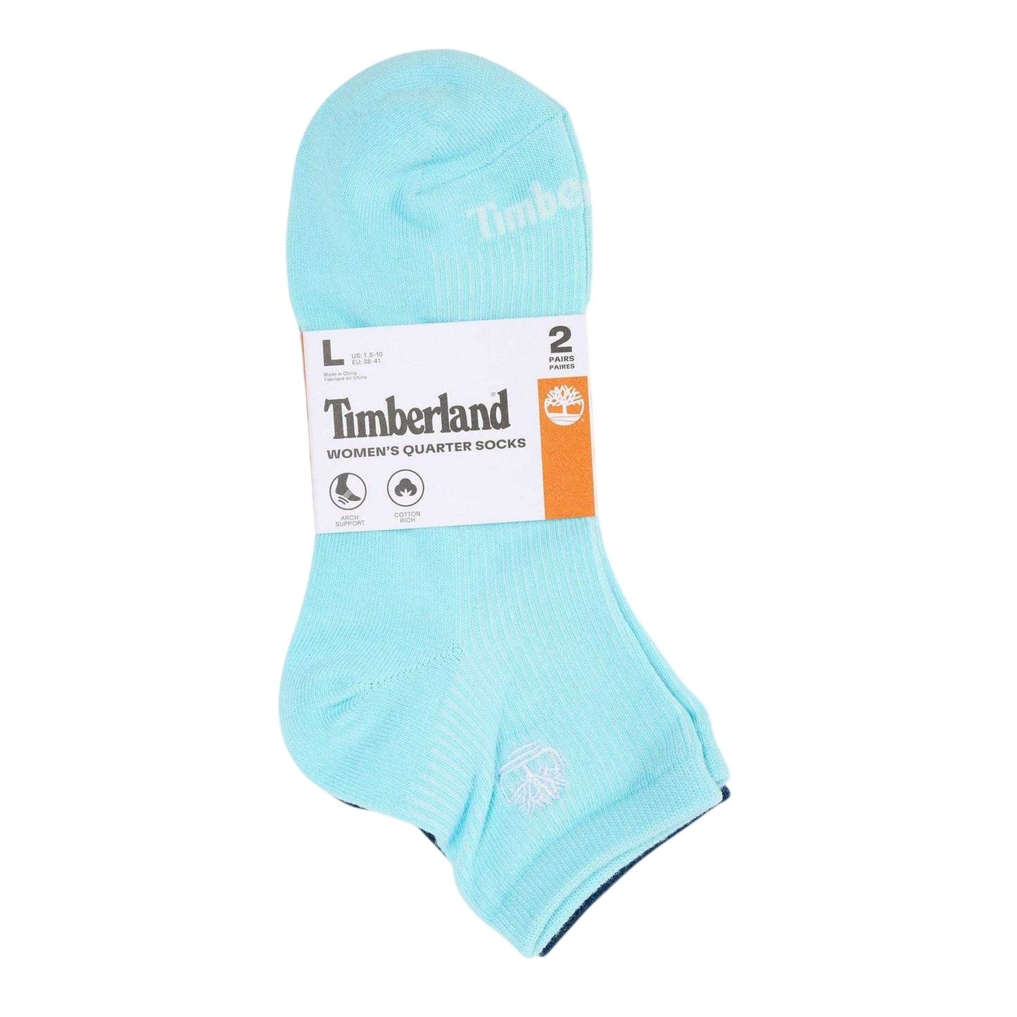Dark Sapphire - Front - Timberland Womens-Ladies Ankle Socks (Pack of 2)