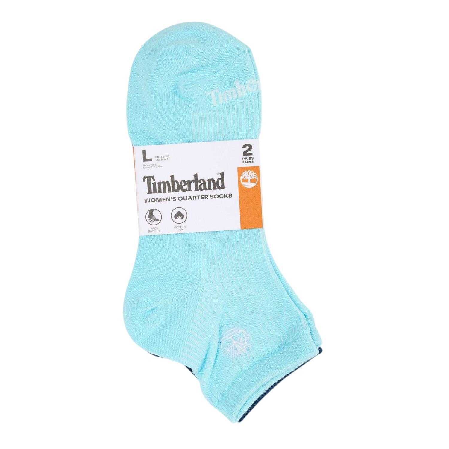 Dark Sapphire - Front - Timberland Womens-Ladies Ankle Socks (Pack of 2)