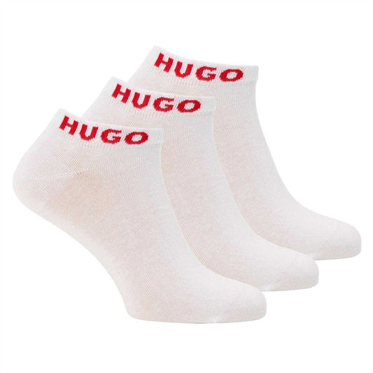 White - Front - Boss Mens Trainer Socks (Pack of 3)