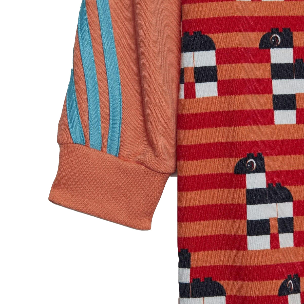 Coral - Side - Adidas Childrens-Kids Classic Lego Bodysuit