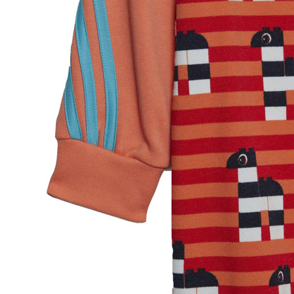 Coral - Side - Adidas Childrens-Kids Classic Lego Bodysuit