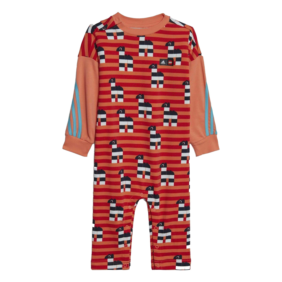 Coral - Front - Adidas Childrens-Kids Classic Lego Bodysuit